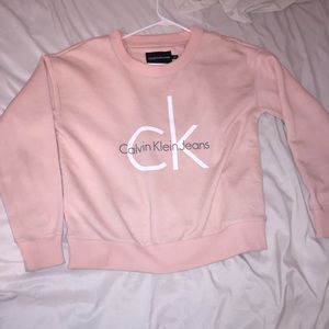Pink Calvin Klein sweater